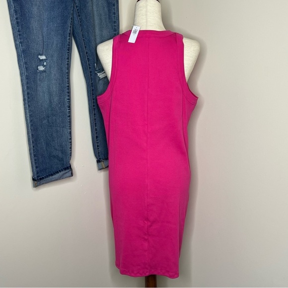 Fitted Sleeveless Rib-Knit Mini Dress size 2X - Picture 4 of 11